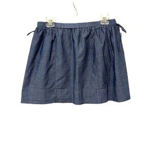 JCrew chambray mini skirt size Medium NWT